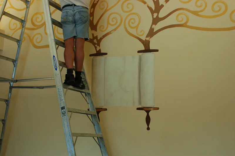Jewish Congregation of Oak Ridge in progress: At the scroll