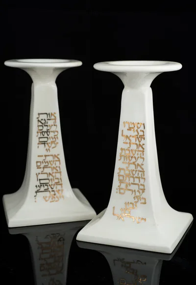 Shabbat candlesticks