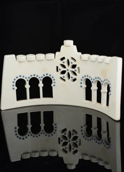 Rosette menorah